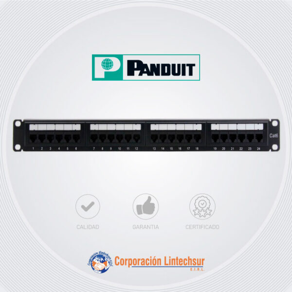 PATCH PANEL DE 24 PUERTOS (VACIO) CAT6A / PANNET