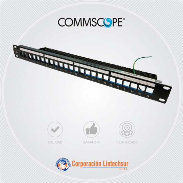 PATCH PANEL DE 24 PUERTOS CAT6A - commscope