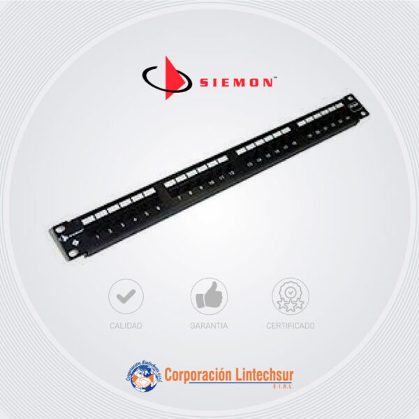 PATCH PANEL DE 24 PUERTOS CAT6A