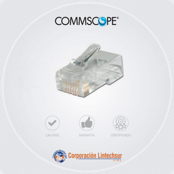 RJ45-CAT6-PLASTICO-COMMSCOPE