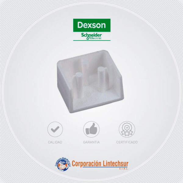 Accesorio Tapa Final 40x40 E Dexson Blanco Dxn11095