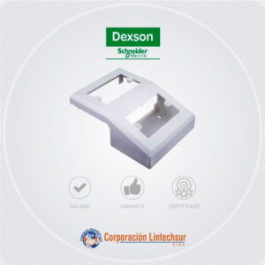 Caja P-Toma Doble 100x45 Dexson Blanco DXN5000D