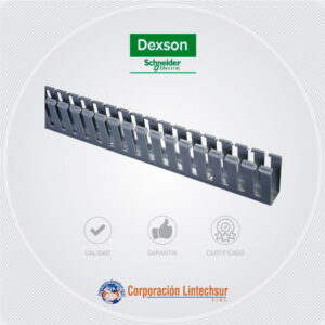 Canaleta Ranurada 25x40 2M Dexson Gris DXN10042