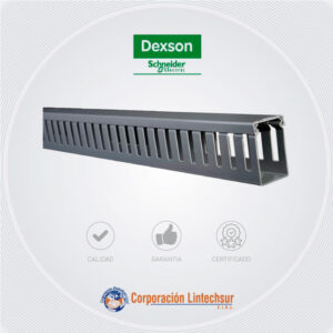 Canaleta Ranurada40x60 2M Dexson Gris DXN10072