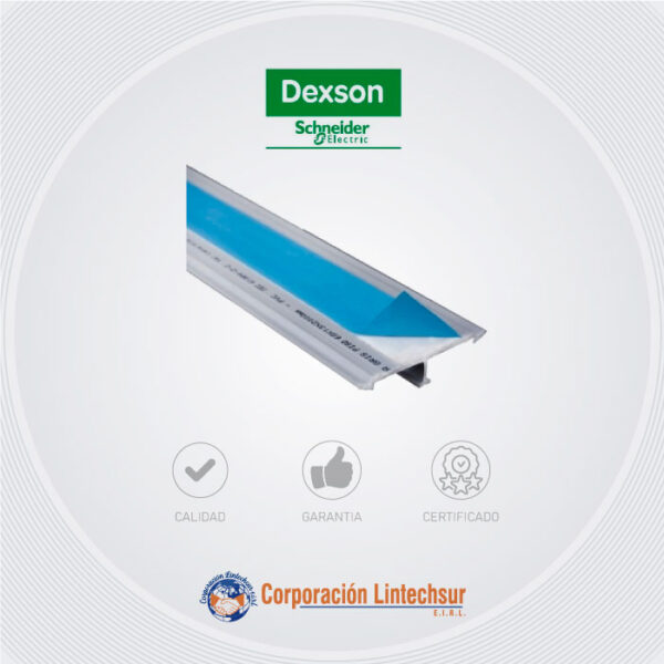 Canaleta de Piso 60x13 2M C/Adhesivo Dexson Gris DXN10023