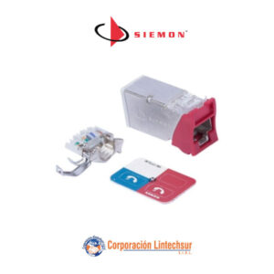 Jack-RJ-45-Cat6A-Apantallado-Z-MAX-Plano-Angular-Rojo