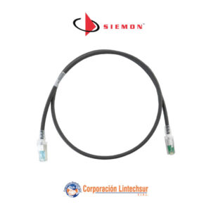 Patch Cord S/FTP RJ-45, 4 Pares, Cat.6A, LSOH Z-MAX 0.90m. Negro.