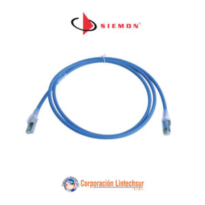 Patch Cord S/FTP RJ-45, 4 Pares, Cat.6A, LSOH Z-MAX 1.5m. Azul .