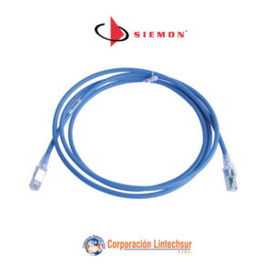 Patch Cord S/FTP RJ-45, 4 Pares, Cat.6A, LSOH Z-MAX 2.1m. Azul