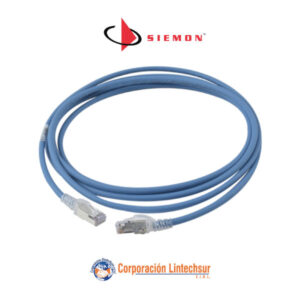 Patch Cord S/FTP RJ-45, 4 Pares, Cat.6A, LSOH Z-MAX 3.0m. Azul.