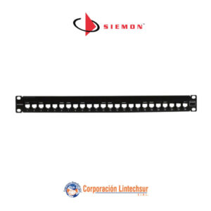 Patch-Panel-Modular-Angulado-24-Puertos-UltraMAX-Cat6-Negro