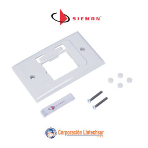 Placa Multimedia Horizontal 1 Modulo Serie CT Blanca