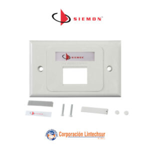 Placa-de-pared-2-Puertos-MAX-Horizontal-Blanca