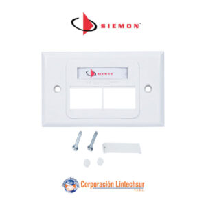 Placa-de-pared-4-Puertos-MAX-Horizontal-Blanca